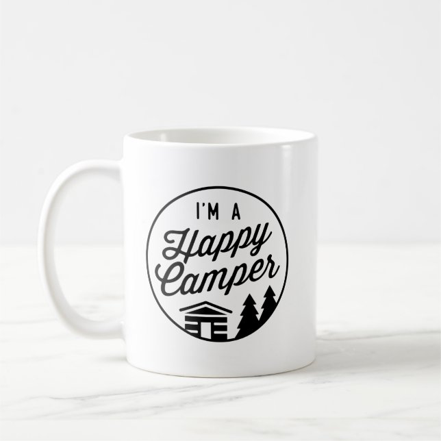 Taza De Café Happy Camper Coffee Mug (Izquierda)