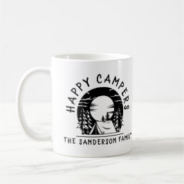 Taza De Café Happy Campers Familia Nombre Camping Viaje