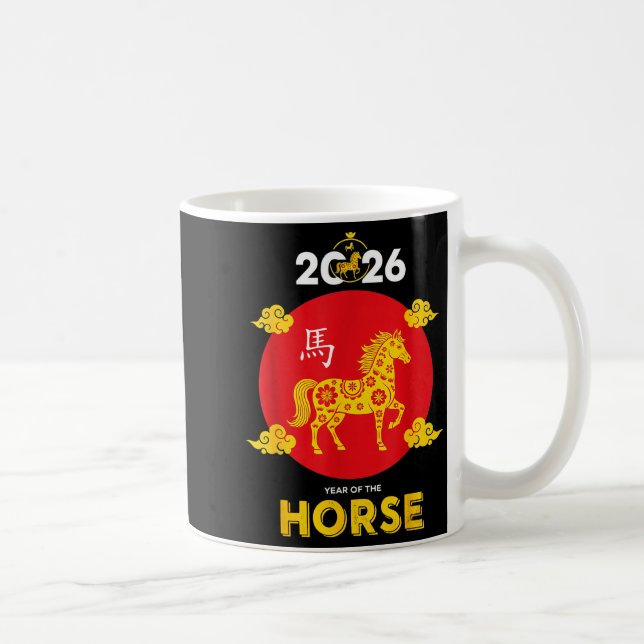 Taza De Café Happy Chinese New Year 2026 Year Of The Horse  (Derecha)