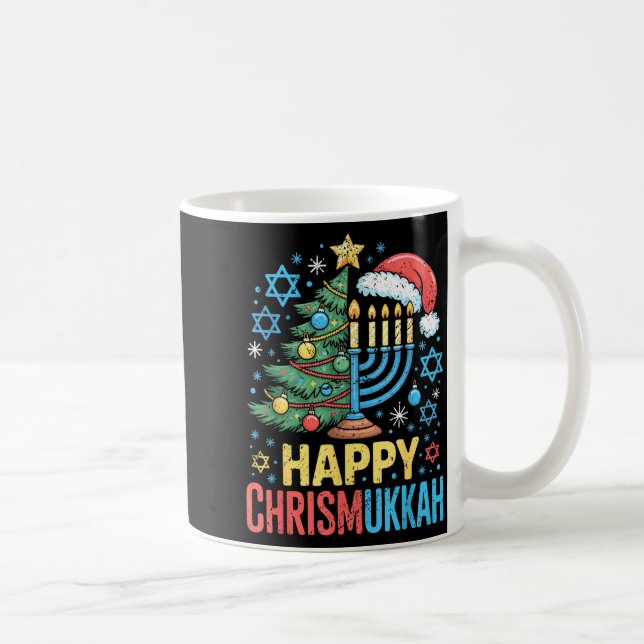 Taza De Café Happy Chrismukkah Holiday Christmas And Hanukkah S (Derecha)