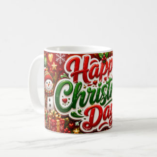 Taza De Café Happy Christmas Day Christmas Mug –Festive Holiday