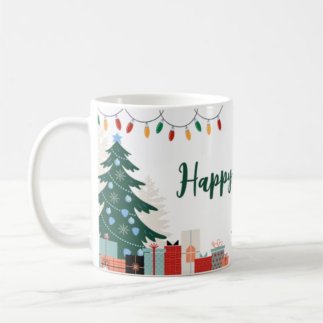 Taza De Café Happy Christmas Festive Mug (Izquierda)