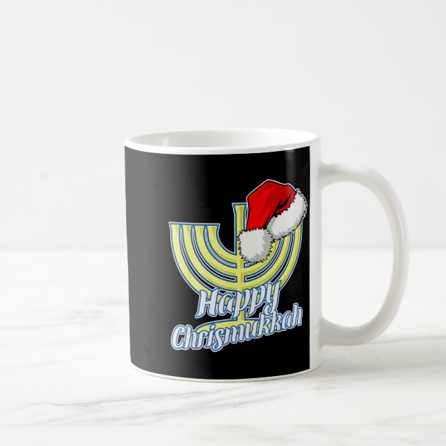 Taza De Café Happy Christmukkah Hanukkah Christmas  (Derecha)
