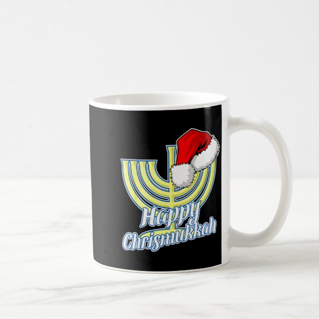 Taza De Café Happy Christmukkah Hanukkah Christmas  (Derecha)
