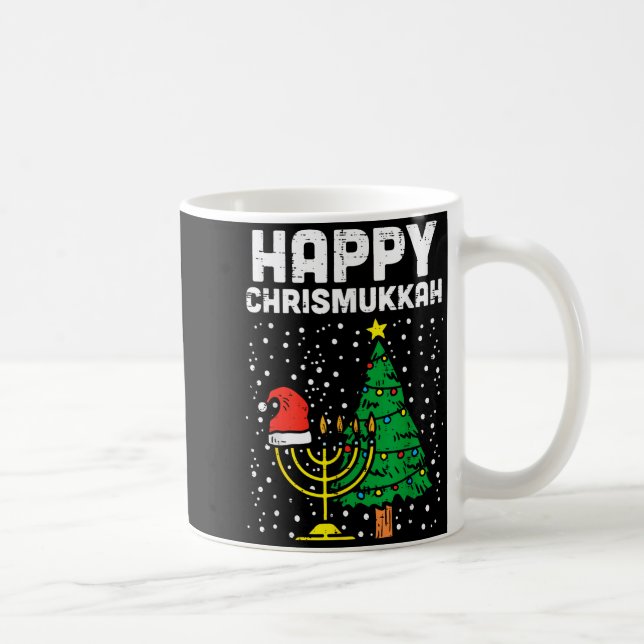 Taza De Café Happy Christmukkah Jewish Christmas Hanukkah Chanu (Derecha)