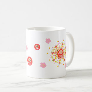Taza De Café Happy Daruma Sun Mug