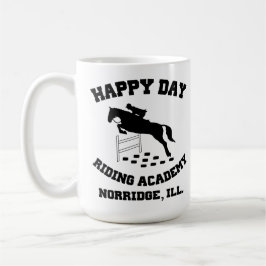 Taza De Café Happy Day Stables, Riding Academy, Norridge, IL