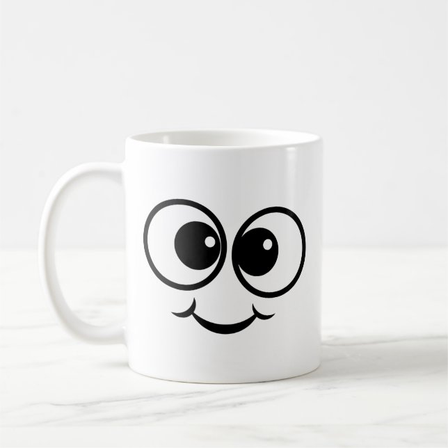 Taza De Café Happy Derp Face Coffee Mug (Izquierda)