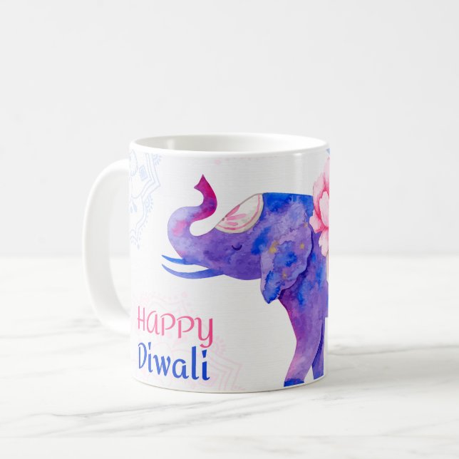 Taza De Café Happy Diwali (Anverso izquierdo)