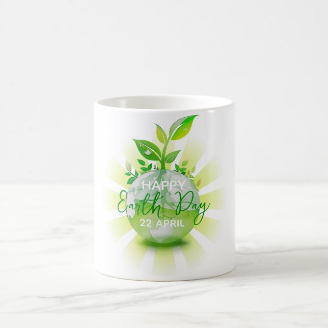 TAZA DE CAFÉ  HAPPY EARTH DAY 2026 SAVE THE PLANET (Centro)