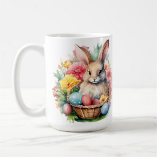 Taza De Café Happy Easter Bunny Watercolor