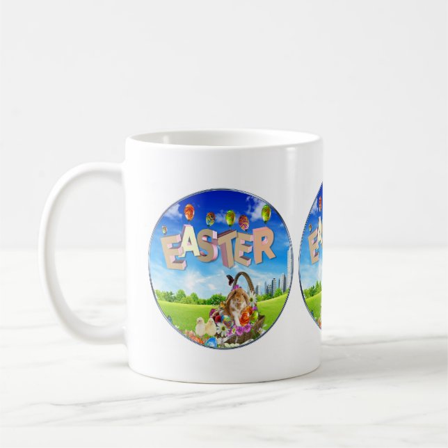 Taza De Café Happy Easter Coffee Mug (Izquierda)