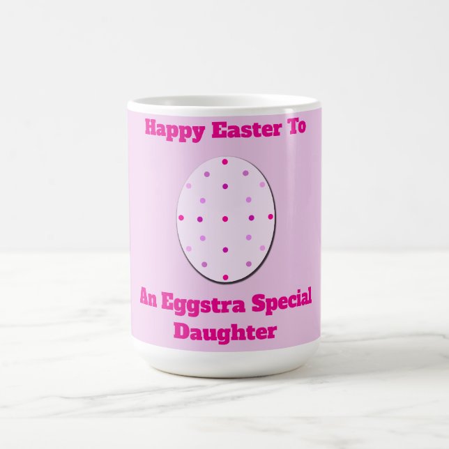 Taza De Café Happy Easter Daughter Mug (Centro)
