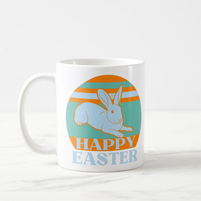Taza De Café HAPPY EASTER divertido idea de regalo de conejito  (Izquierda)
