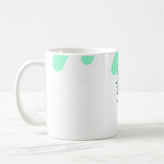 Taza De Café Happy Easter green eggs pastel name date simple