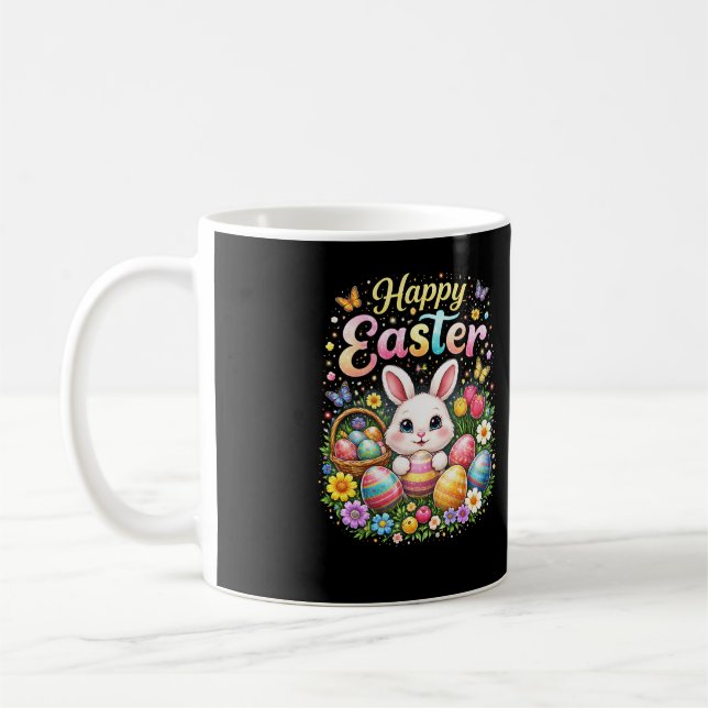 Taza De Café Happy Easter Little Bunny (Izquierda)