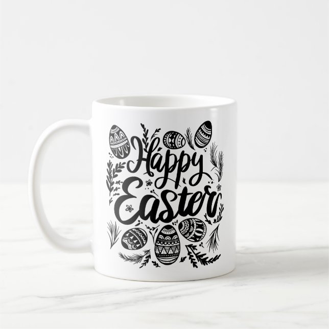 Taza De Café Happy Easter Mug: Celebrando la primavera con aleg (Izquierda)