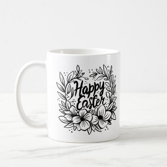 Taza De Café 'Happy Easter Mug: Perfecto para la Pascua (Izquierda)