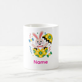 Taza De Café Happy Easter Party Bunny Popping Out 