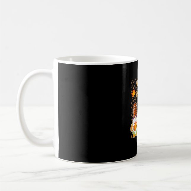 Taza De Café Happy Fall Y'all Cute Gnomes Pumpkin Autumn Tree (Izquierda)