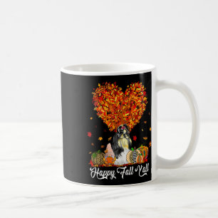 Taza De Café Happy Fall Y'all Funny Shih Tzu Autumn Pumpkins