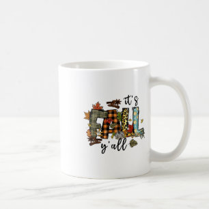Taza De Café Happy Fall Y'all Pumpkin Leopard its Fall Yall Wom