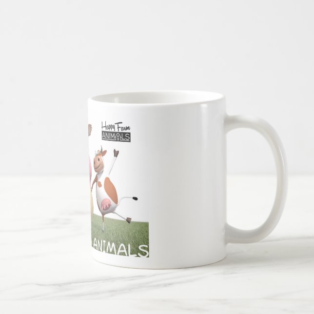 Taza De Café Happy Farm Animal Coffee Mug - Isaak (Derecha)