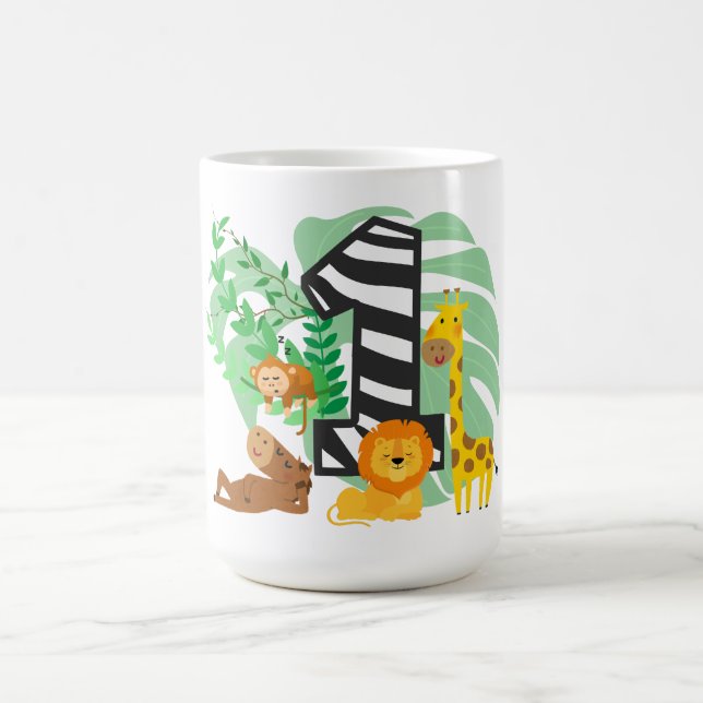 Taza De Café Happy First Birthday Baby! (Centro)