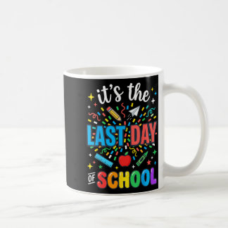Taza De Café Happy Funny Retro Teacher Student Summer Last Day