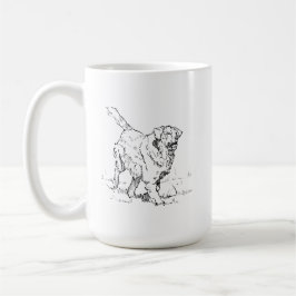 Taza de café Happy Golden Retriever, regalo para m