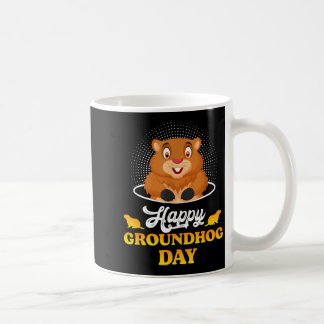 Taza De Café Happy Groundhog Day Whistlepig Animal Groundhog Ro