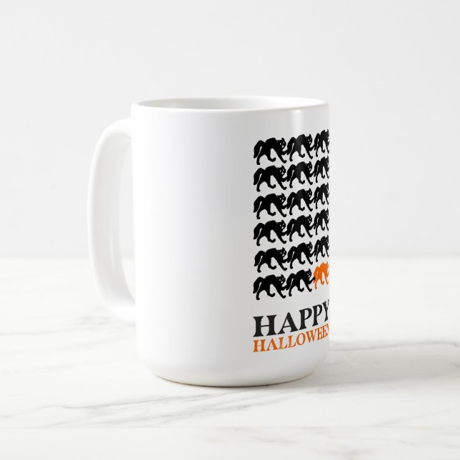TAZA DE CAFÉ HAPPY HALLOWEEN CAT (Anverso izquierdo)