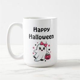 Taza De Café Happy Halloween Cute Pumpkin Ghost