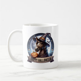 Taza De Café Happy Halloween Horse Mug, Halloween Gift, Animal