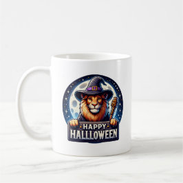 Taza De Café Happy Halloween Lion Coffee Mug, Animal Gift