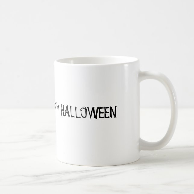 Taza De Café Happy Halloween Scary Pumpkin Mug (Derecha)