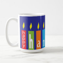 Taza De Café Happy Hanukkah Candles Mug