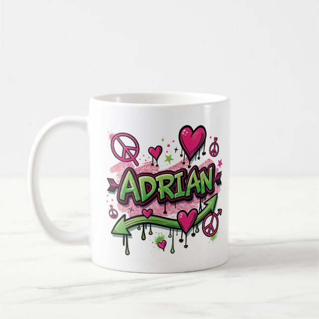 Taza De Café Happy Hippie Adrian 1 (Izquierda)