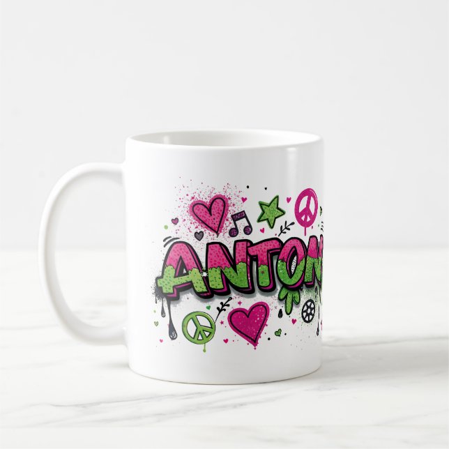 Taza De Café Happy Hippie Anton 1 (Izquierda)