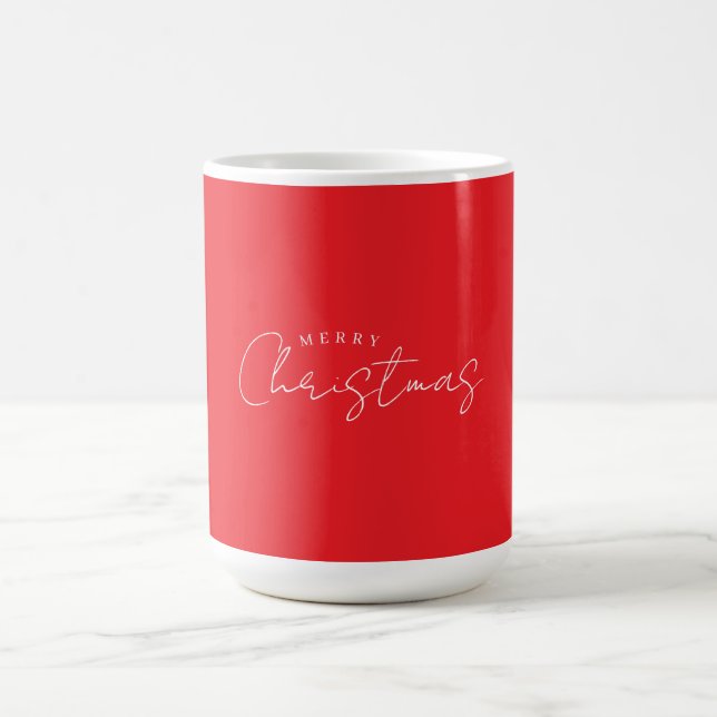 Taza De Café Happy Holidays Christmas New Year Season Red (Centro)