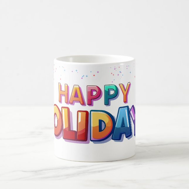 Taza De Café Happy Holidays Mug (Centro)