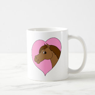 Taza De Café Happy Horse Pony Heart Pony Love Equine