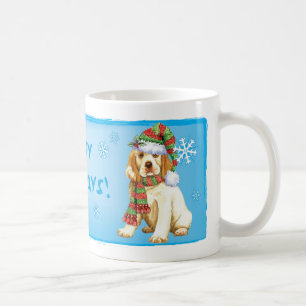 Taza De Café Happy Howliday Clumber Spaniel