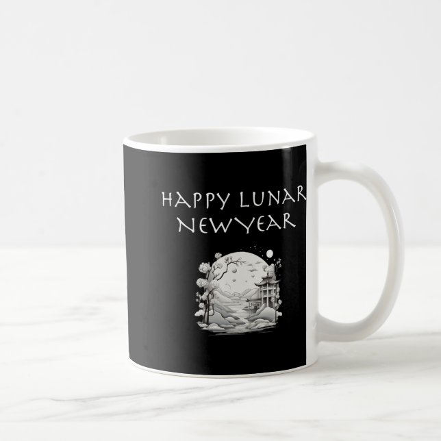 Taza De Café Happy Lunar New Year Charming Design Gift  (Derecha)