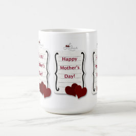 Taza De Café Happy Mother's Day Love Notes and Hearts
