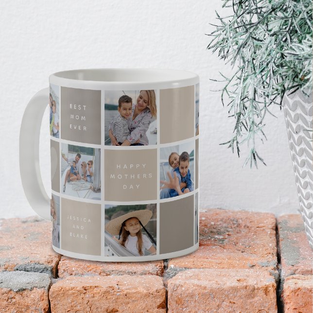 Taza De Café Happy Mothers Day Photo Grid Keepsake (Subido por el creador)