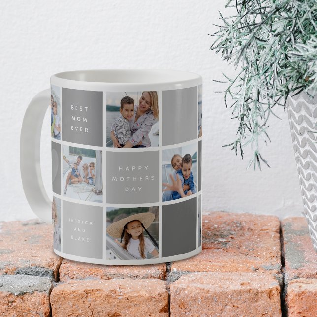 Taza De Café Happy Mothers Day Photo Grid Keepsake (Subido por el creador)