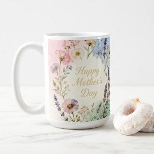 Taza De Café Happy Mother's Day Wildflowers