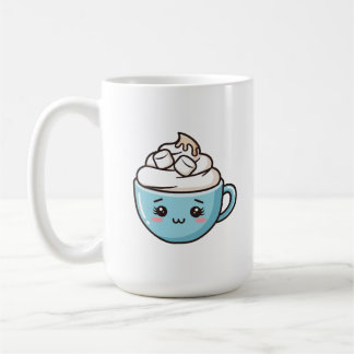 Taza De Café "Happy Mug" Cute Chibi Drink Pegatina/Pin