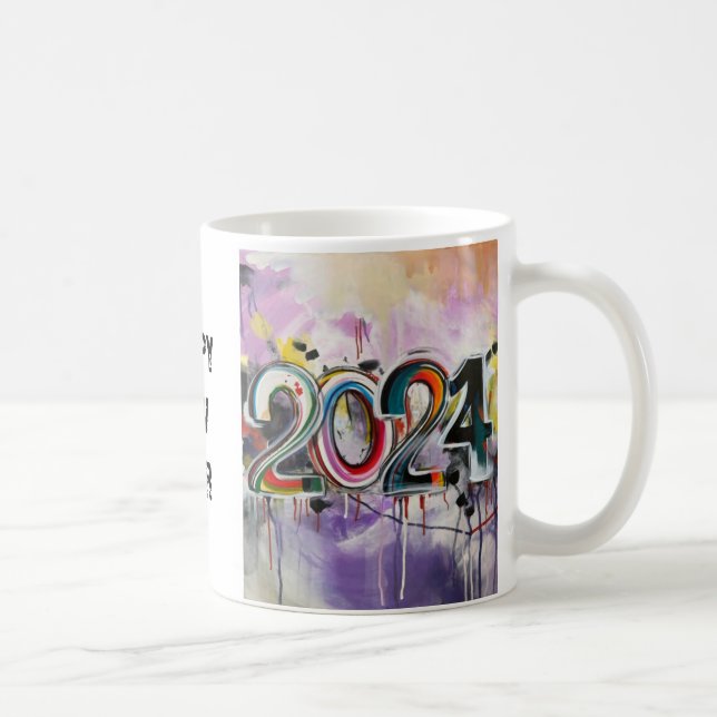 TAZA DE CAFÉ HAPPY NEW YEAR 2024 (Derecha)